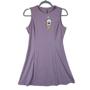 STACK Courtside Dress Lavender Haze Purple Tennis Activewear WDRSPUR24-M Medium